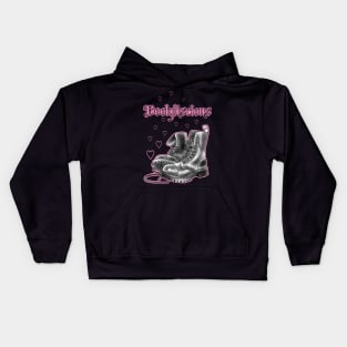 Bootyliscious combat boots Kids Hoodie